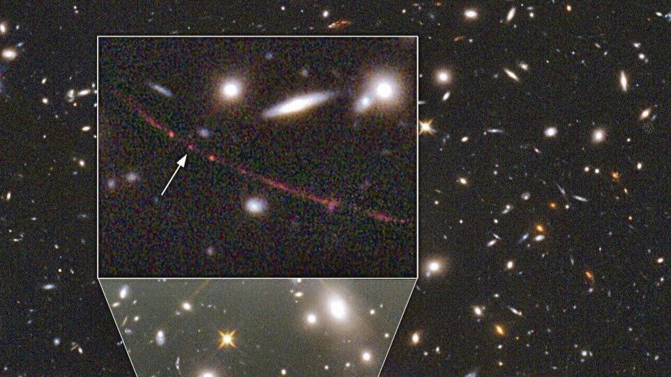 descubrimiento telescopio spitzer detecta oxigeno en galaxia lejana