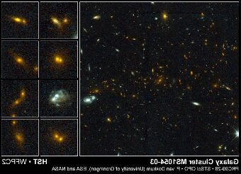 distribucion de materia oscura en galaxias elipticas telescopios