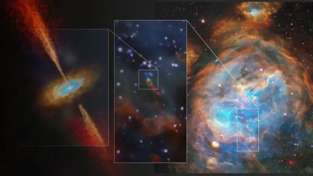 descubrimiento telescopio vlt detecta disco protoplanetario en estrella joven