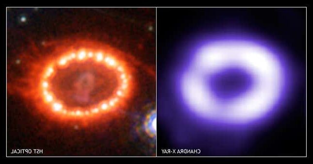 telescopio chandra revela estructuras en supernova