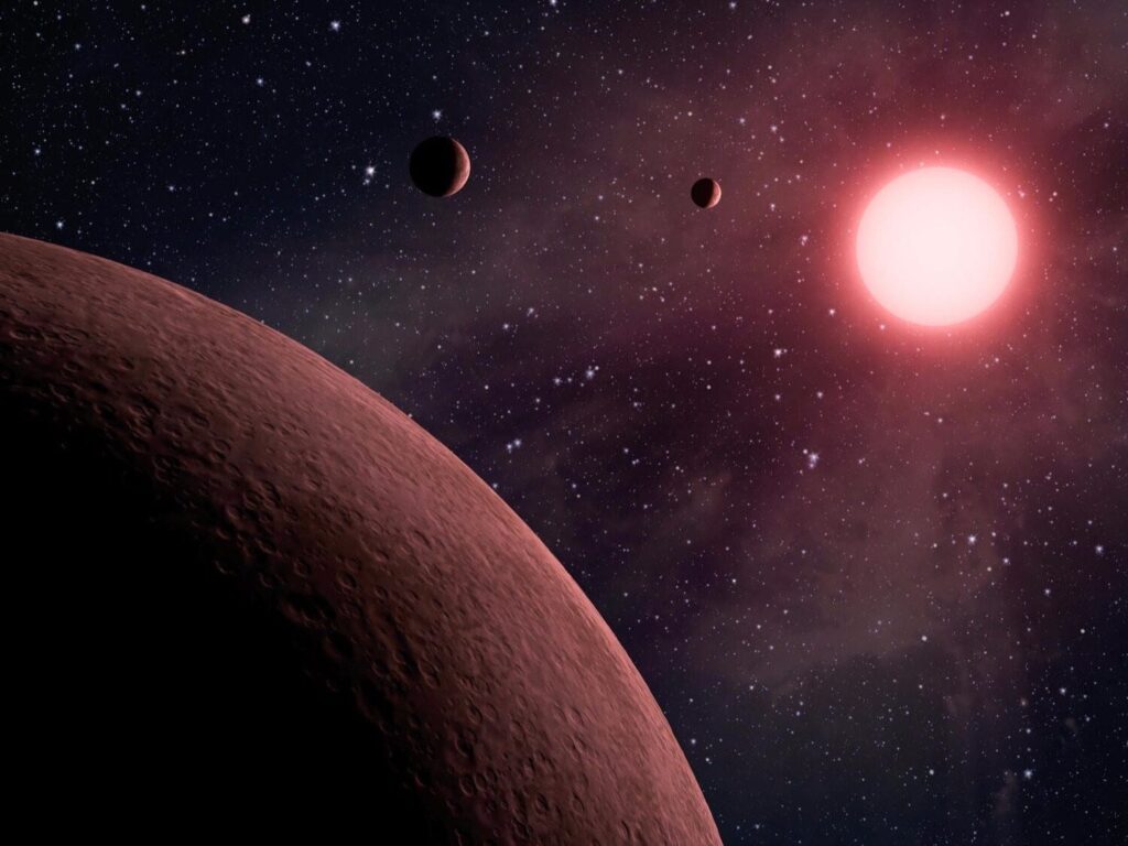 variabilidad en brillo de exoplaneta alrededor de estrella enana roja